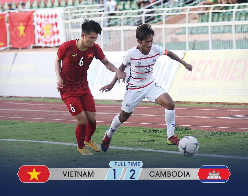 Cambodia beat Vietnam 2-1 in AFF U18 Cup