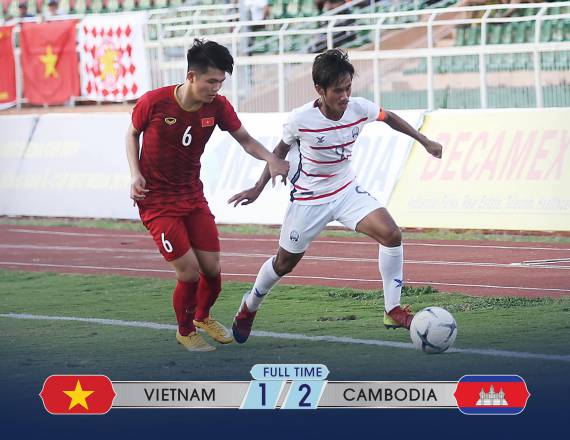 Cambodia beat Vietnam 2-1 in AFF U18 Cup